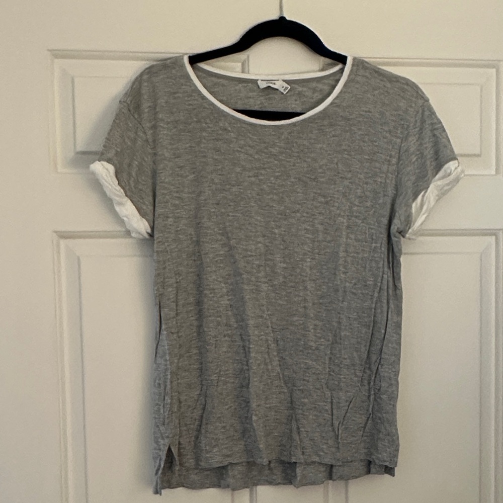 Vince Heather Gray Short Sleeve Tee